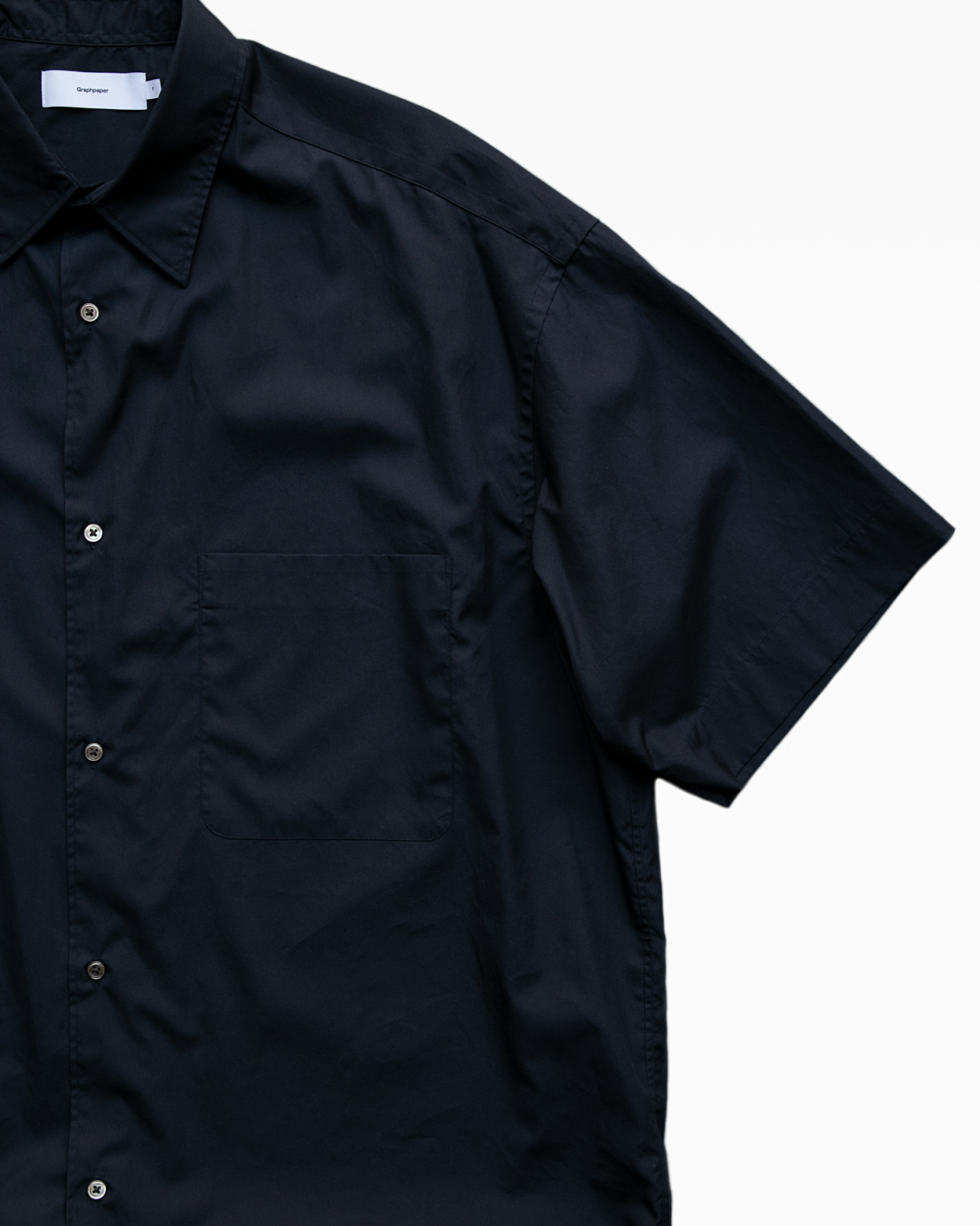 Tronica » Graphpaper – Broad S/S Oversized Regular Collar Shirt